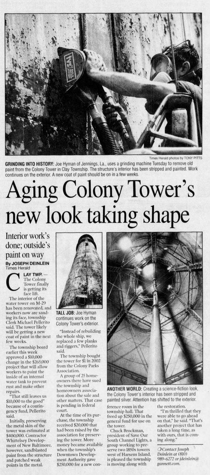 Colony Tower - May 20 2004 Article